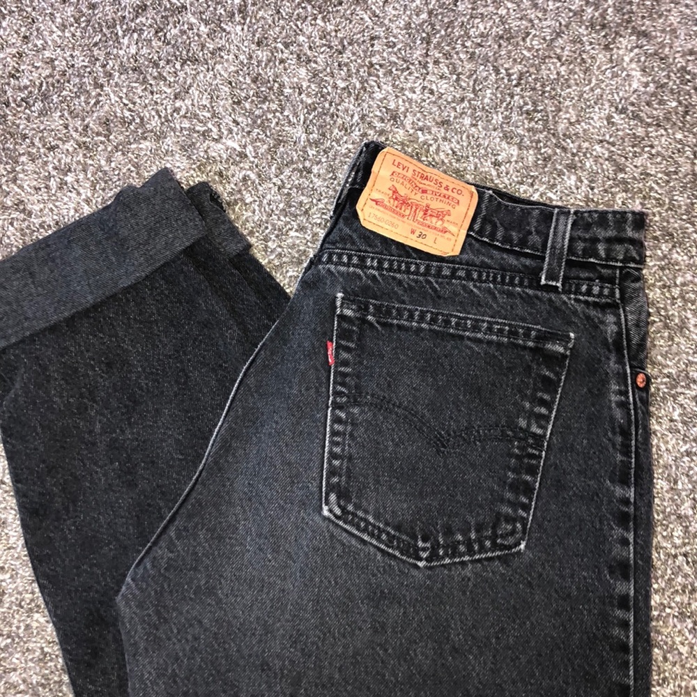 Levi black distressed Not worn No tags Boyfriend
